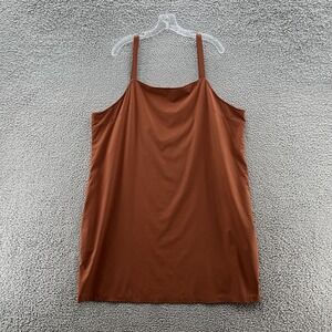 Wayre Dress Womens 3XL Rust Travel Slip Overalls Stretch Zip Pockets Mini